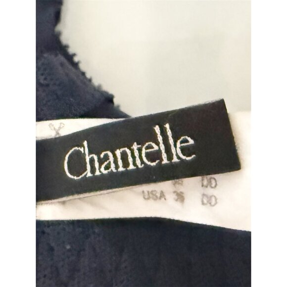 Chantelle 3011 Classy Full Figure Lace 3-Parts Bra Navy BLUE 36DD - Picture 5 of 8